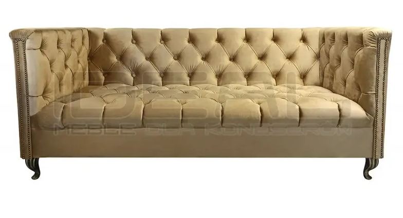 Sofa chesterfield london welur
